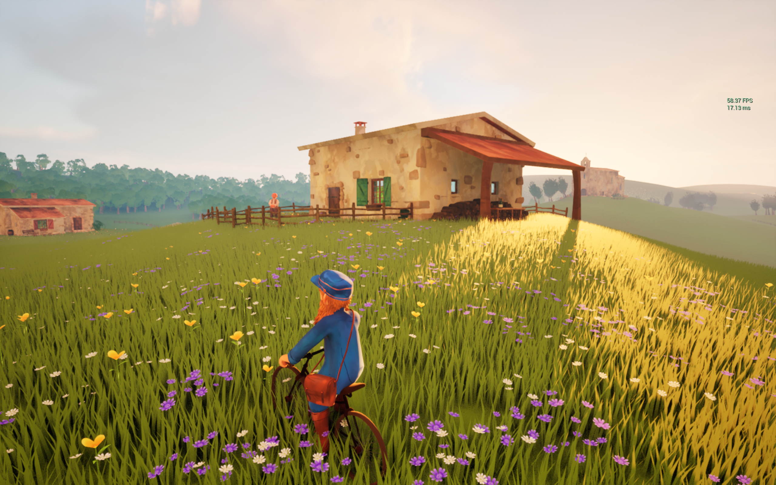 Le Dernier Courrier - Atmospheric countryside scene with dynamic lighting