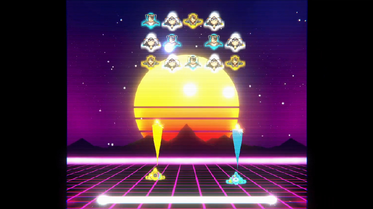 Guitar Invaders - Cooperative gameplay with combo attack system